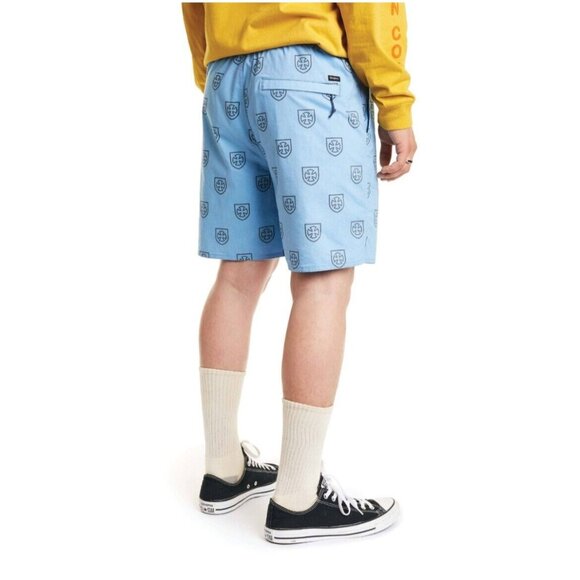 Brixton X Indenpendent Colab Shorts Trunks SIze Medium Cross Logo AOP - Picture 1 of 6